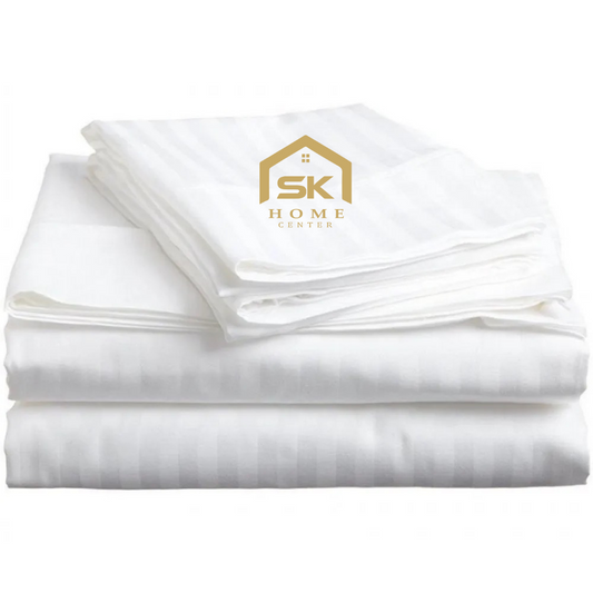 Hotel type Duvet cover, Fitted bedsheet & pillowcases set